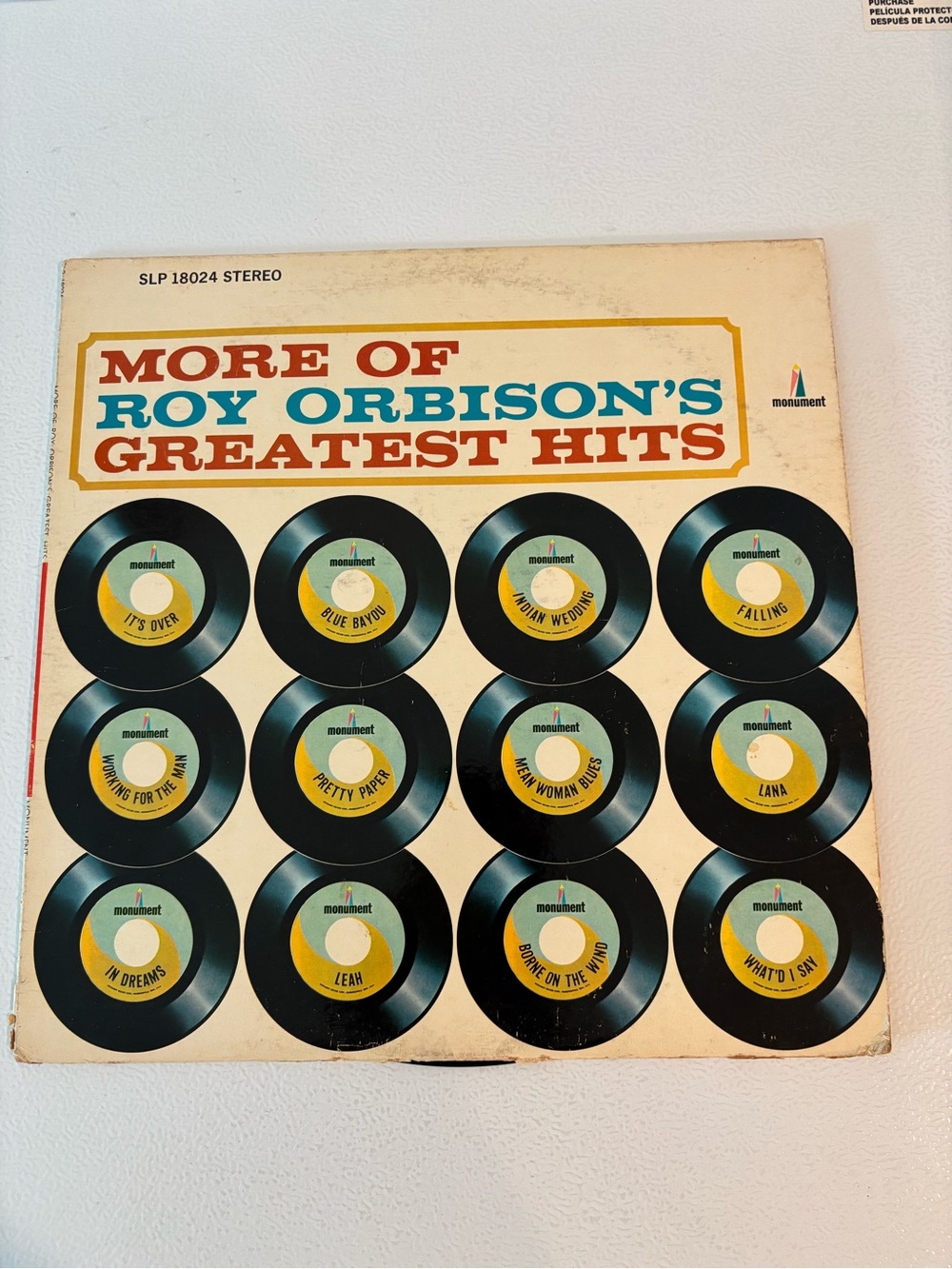 More of 's Greatest Hits - Roy Orbison vinyl album